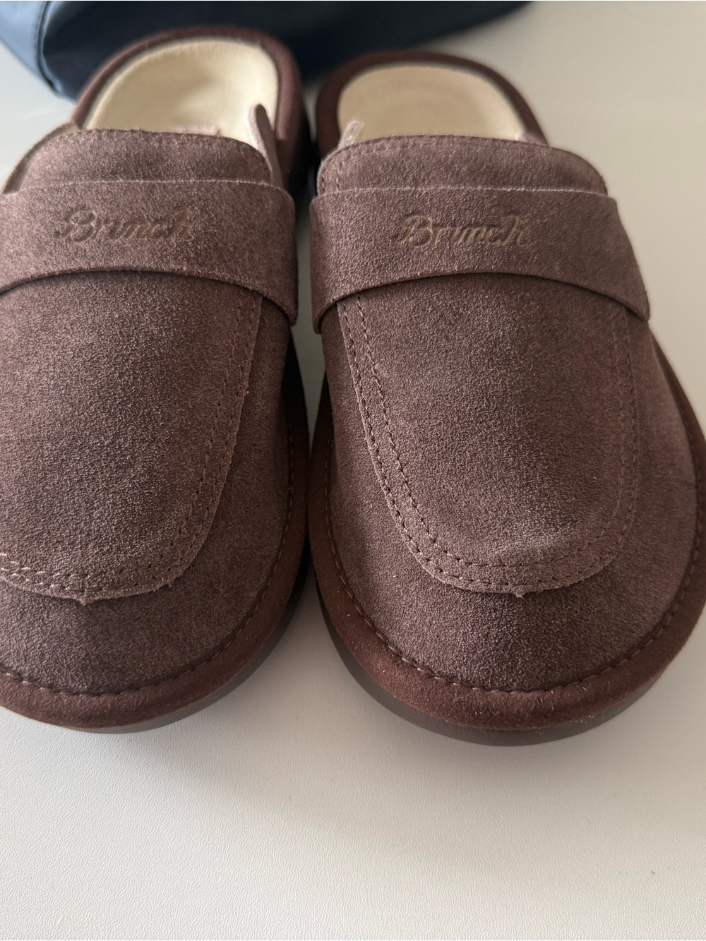 Brunch Women's Brown Suede Slide Slippers